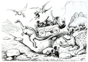 Prehistoric Peeps, 1894 (toll és tinta)